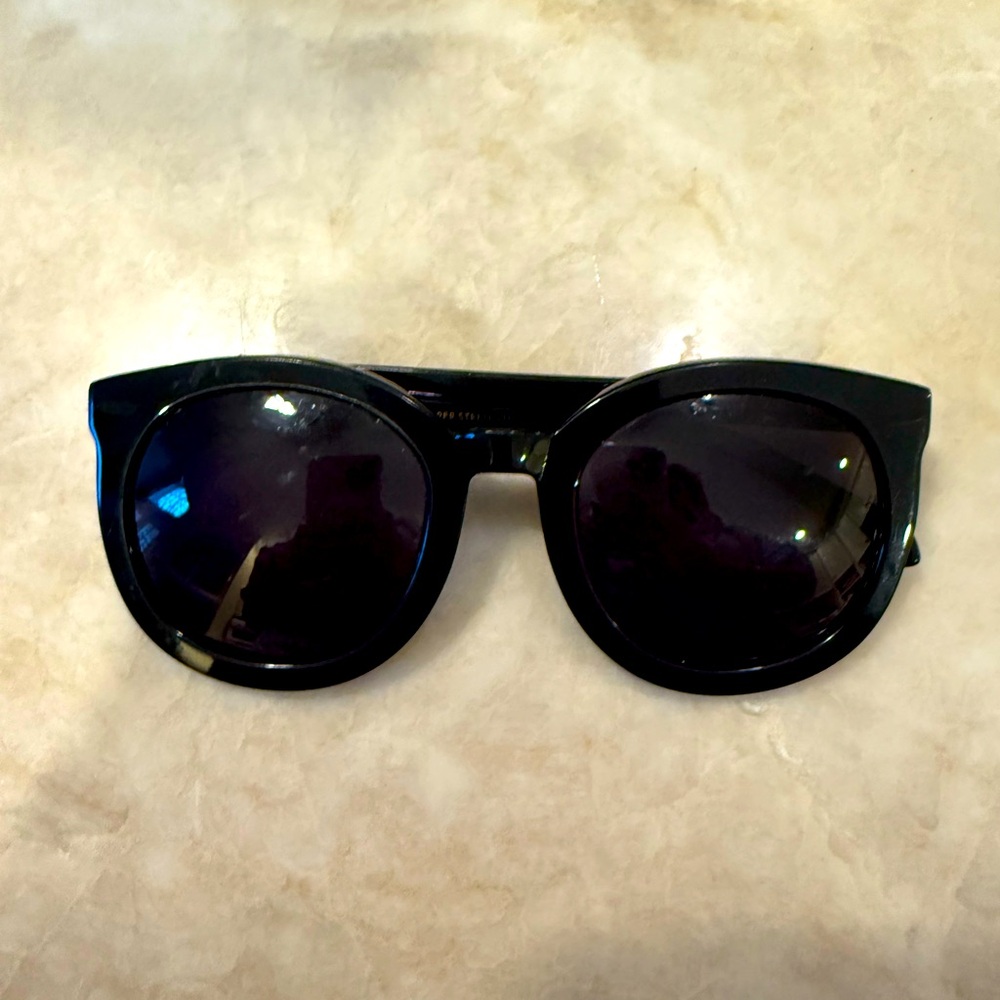 Karen Walker Black Sunglasses- Super Duper